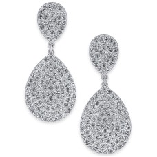 INC Pave Double Drop Earrings