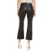 INC Women’s Faux Leather Culotte Bootcut Pants (Black, 12)