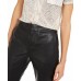 INC Women’s Faux Leather Culotte Bootcut Pants (Black, 12)
