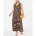 INC Women’s Plus Animal Print Daytime Maxi Dress Gold Size 3X