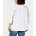 INC Womens Plus Lace Trim V-Neck Pullover Top