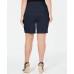 INC Womens Plus Stretch Mid-Rise Casual Shorts, Black, 22W