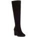 INC Women’s Radella Suede Pumps Knee-High Boots Black Size – 9 M