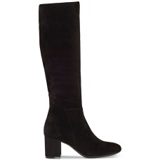 INC Women’s Radella Suede Pumps Knee-High Boots Black Size – 9 M