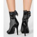 INC Women’s Sheer Bow-Back Anklet Fashion Socks (Black, 9-11)
