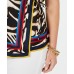 Inc Womens Top Shirt Plus  Animal Print Faux Wrap Career Sleeveless(Gold , Size :3X)