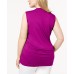 Inc Womens Yellow Ruched V-neck Stretch Tank Top Shirt Dark Pink, Magenta Flame, 1X