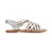  Women’s Brieg Ankle-High Leather Sandal Silver Size 7.5 M