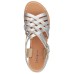  Women’s Brieg Ankle-High Leather Sandal Silver Size 7.5 M