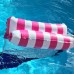 Inflatable Water Hammock Bed, Aqua Lounger, Floating Leisure Hammock Chair for Swimming Pool Or Beach – Multifunctional Relaxation Aid for Hot Summer Days for Adults, Seniors and Expectant Mothers, Pink/White