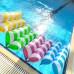 Inflatable Water Hammock Bed, Aqua Lounger, Floating Leisure Hammock Chair for Swimming Pool Or Beach – Multifunctional Relaxation Aid for Hot Summer Days for Adults, Seniors and Expectant Mothers, Yellow white