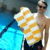 Inflatable Water Hammock Bed, Aqua Lounger, Floating Leisure Hammock Chair for Swimming Pool Or Beach – Multifunctional Relaxation Aid for Hot Summer Days for Adults, Seniors and Expectant Mothers, Yellow white