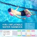 Inflatable Water Hammock Bed, Aqua Lounger, Floating Leisure Hammock Chair for Swimming Pool Or Beach – Multifunctional Relaxation Aid for Hot Summer Days for Adults, Seniors and Expectant Mothers, Pink/White