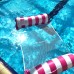 Inflatable Water Hammock Bed, Aqua Lounger, Floating Leisure Hammock Chair for Swimming Pool Or Beach – Multifunctional Relaxation Aid for Hot Summer Days for Adults, Seniors and Expectant Mothers, Pink/White