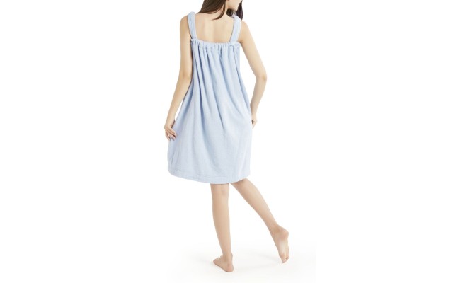 Inkivy Womens Solid Terry Shower Wrap One Size Fits All, Navy, One Size