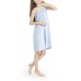 Inkivy Womens Solid Terry Shower Wrap One Size Fits All, Navy, One Size