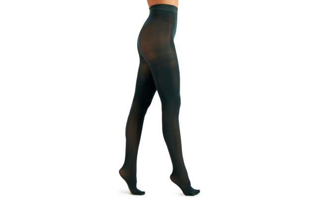 International Concepts Solid Opaque Tights, Dark Green, Small/Medium