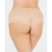 International Concepts Women’s Plus Size Lace Boyshort, Frappe, 1X