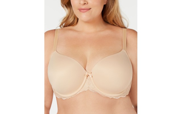 International Concepts Women’s Plus Size Lace-Trim Balconette Bra, Frappe, 38 DDD