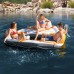  Vista White/Orange/Black 3-person Summer Floating Island Toy for Lake & Sea & Pool