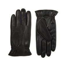 Isotoner Signature Men’s Sleekheat Faux Nappa Touchscreen Gloves (Black, Medium)