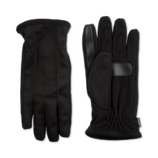 Isotoner Signature Men’s Stretch smarTouch Gloves (Black, Large)