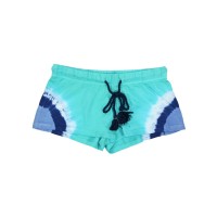 Jenni Cotton Printed Pajama Shorts, Blue, XX-Large