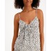  Women’s Printed Cami & Shorts Pajama Set, White, XX-Large
