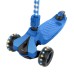  Saturn 3 Wheel Light-up Folding Scooter Blue