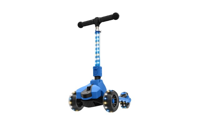  Saturn 3 Wheel Light-up Folding Scooter Blue