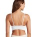  Women’s Activewear Natural Beauty Seamfree Convertible Bralette (White, Medium)