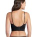  Women’s Bras Natural Beauty Removable Cup Bralette with Back Closure (Black, Large)