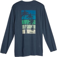 Johnnie-o Striped Palm Tree Long-Sleeve Graphic Tee XL