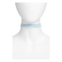 Jules Smith Sky Denim Choker Necklace, 11″