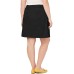  Plus Size A-Line Skort (Black, 24W)