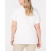  Plus Size Anchor T-Shirt – White