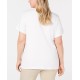  Plus Size Anchor T-Shirt – White, 2X