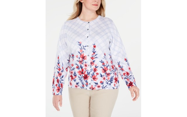  Plus Size Liberty Dream Cardigan Sweater  Natural White, Natural, 1X