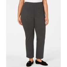 KAREN SCOTT SPORT Womens Plus Fitness Comfort Pants Gray 1X