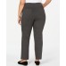  SPORT Womens Plus Fitness Comfort Pants Gray 1X
