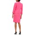 Star-Collar Kiss-Front Blazer (Pink, 14)