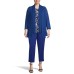  Women’s Plus Size Flyaway Cardigan (Blue, 1x)
