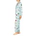 Kate Spade Fleece Printed Winter Pajama Set (Aqua, XS)