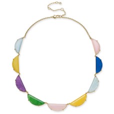 kate spade new york Stone Half-Circle Collar Necklace (Gold)