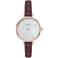 Kate Spade New York Women’s Metro Purple Quilted Leather Strap 34mm
