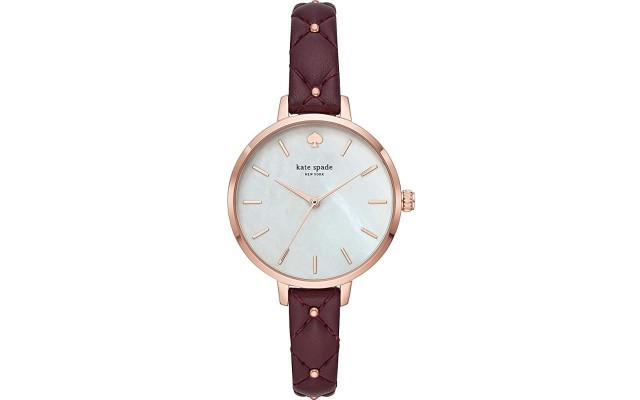  Women’s Metro Purple Quilted Leather Strap 34mm
