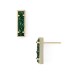  Lady Drusy Stud Earrings – Green
