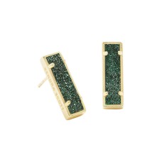 Kendra Scott Lady Drusy Stud Earrings – Green