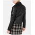  Faux-Leather Jacket, Black, L
