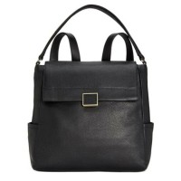 Kenneth Cole New York Christie Leather Backpack, Black
